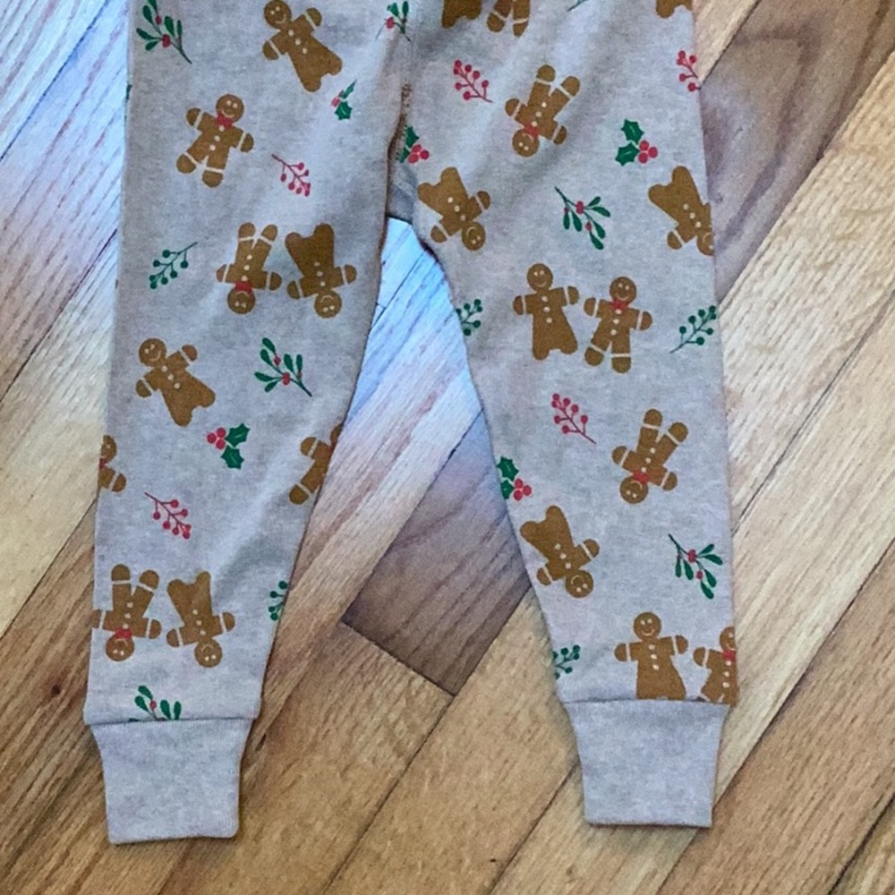 PACT organic cotton gingerbread pajama set size 2t - Picture 6 of 8